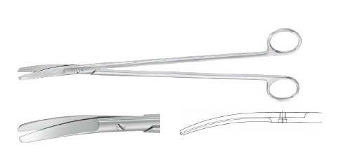 STЕЛЬЦНЕР РЕКТАЛ. НОЖИЦІ ВИГНУТ. 310MM